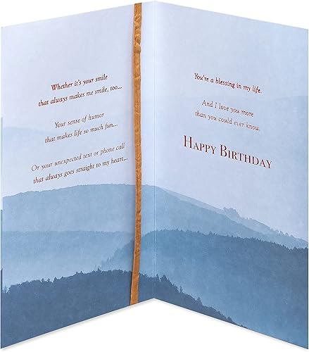 Miniatura 2 de American Greetings Tarjeta de cumpleaños religiosa para hijo (Bendición en mi vida)