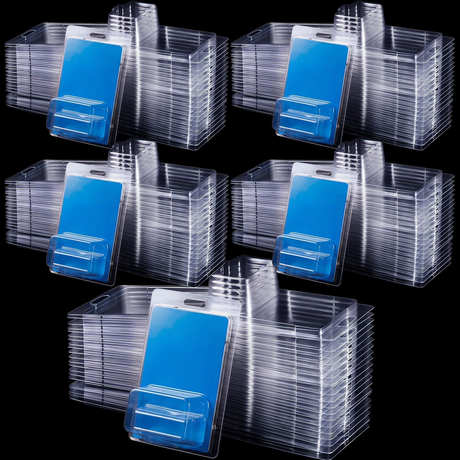 120 Pcs Protector Case Compatible with Hot Wheels Plastic Model Car Clamshell Cases Display Clear Protective Car Blister Pack Covers for Storage, 7.5 x 5 x 2 Inch