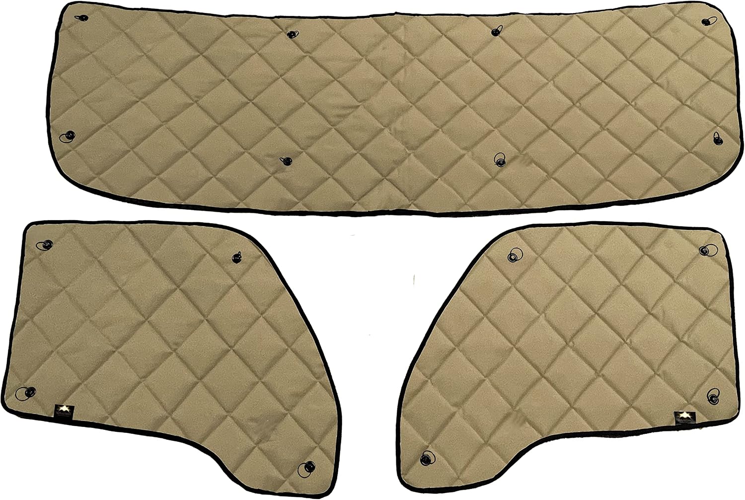 Peterbilt 587-ZenEclipse Blackout Insulated Interior Window Covers (Tan Color-Does Not Include Peeper)