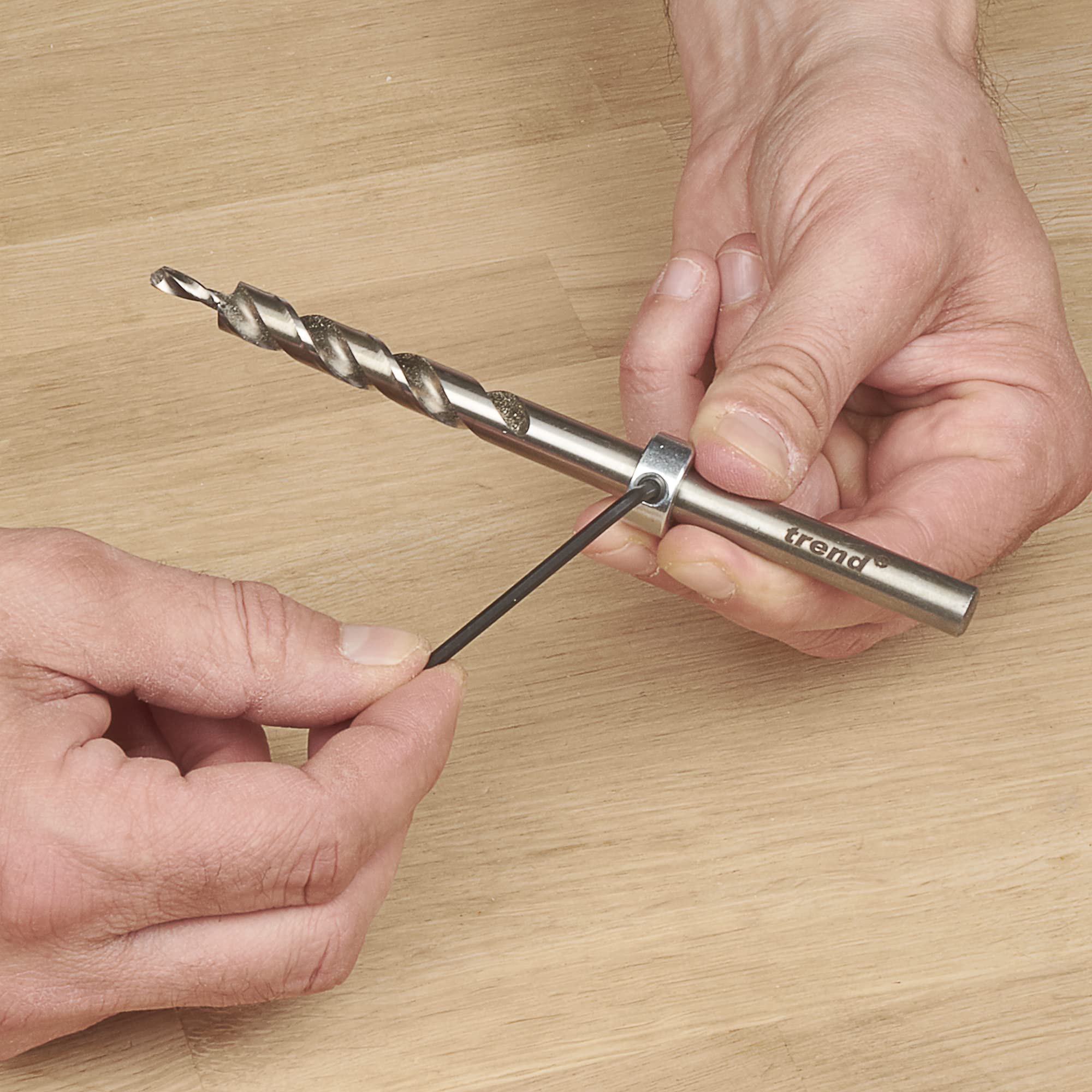 Trend Single Pocket Hole Jig With HSS Drill Bit & Depth Setting Collar, Square Drive Bit...