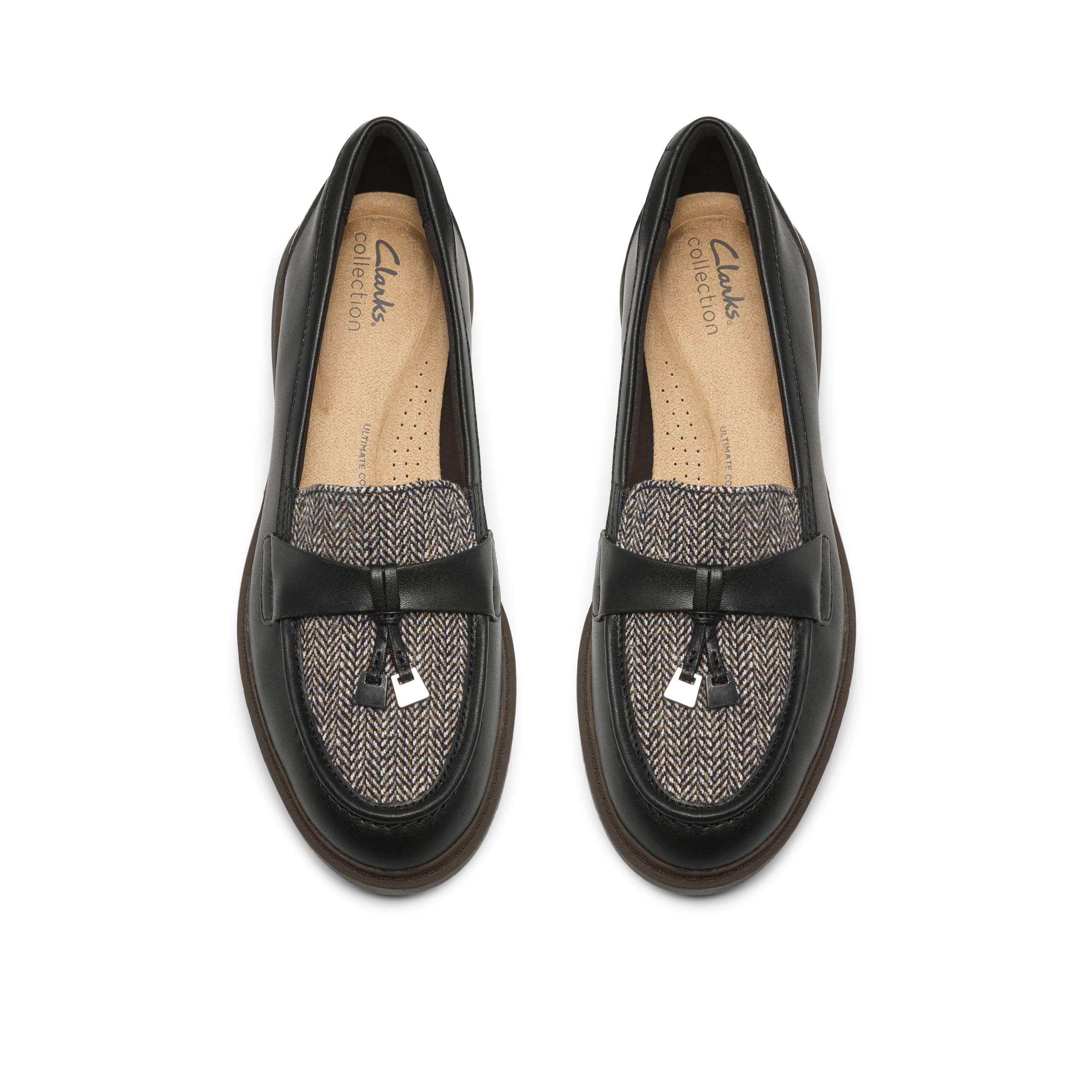Clarks Damen Westlynn Bella, Schwarzes Kombi-Leder, 6 – Ansicht 3
