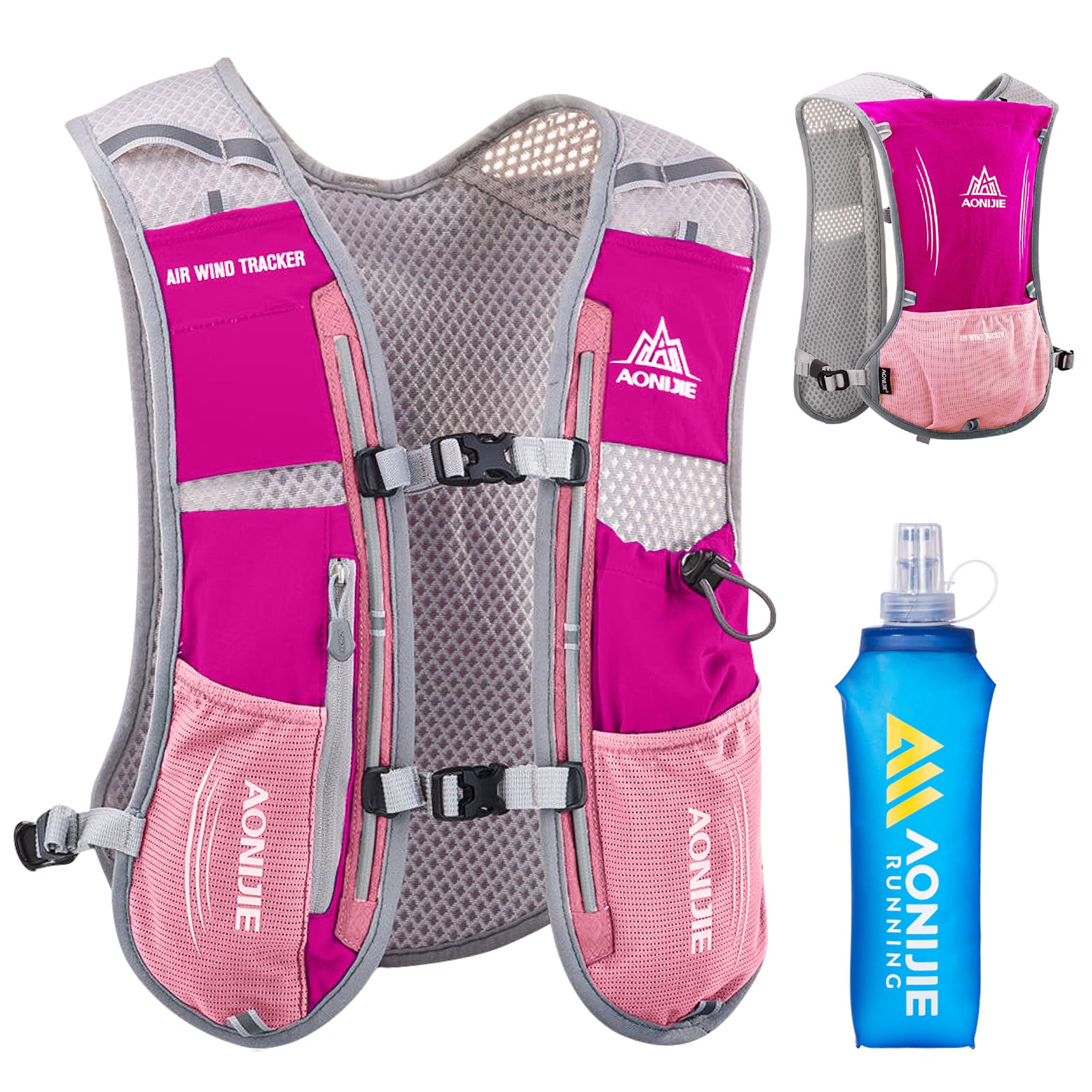 Azarxis Zaino Idratazione 5L Ultraleggero per Uomo e Donna, Zaino da Corsa Traspirante per Trail Running MTB e Maratona