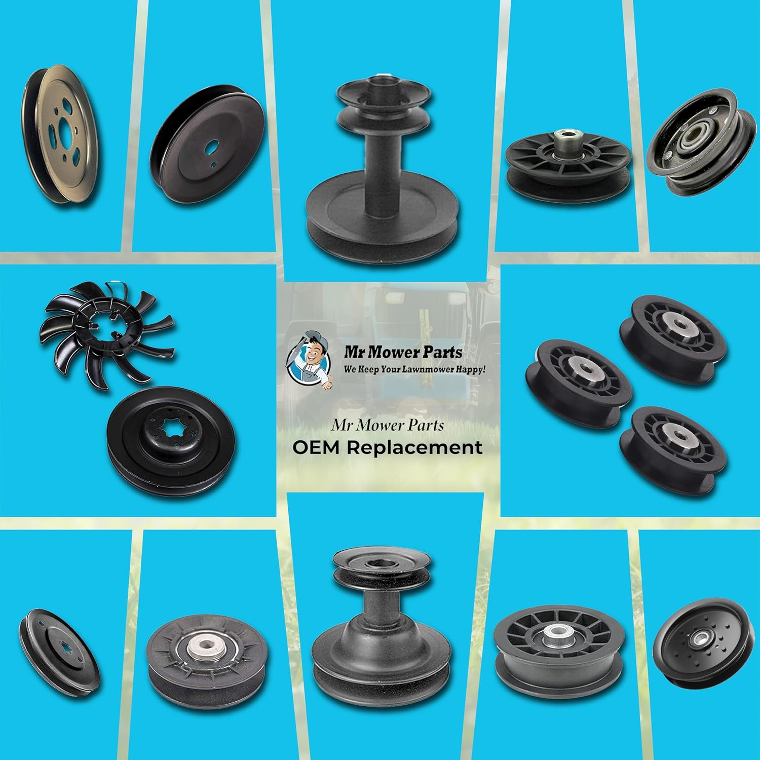 Lawn Mower Spindle Pulley for Exmark 1-413424 Fits Lazer Z CT 48" Spindles