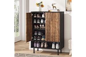 Tribesigns 6-Tier Shoe Closet with Doors: Your Shoe Sanctuary