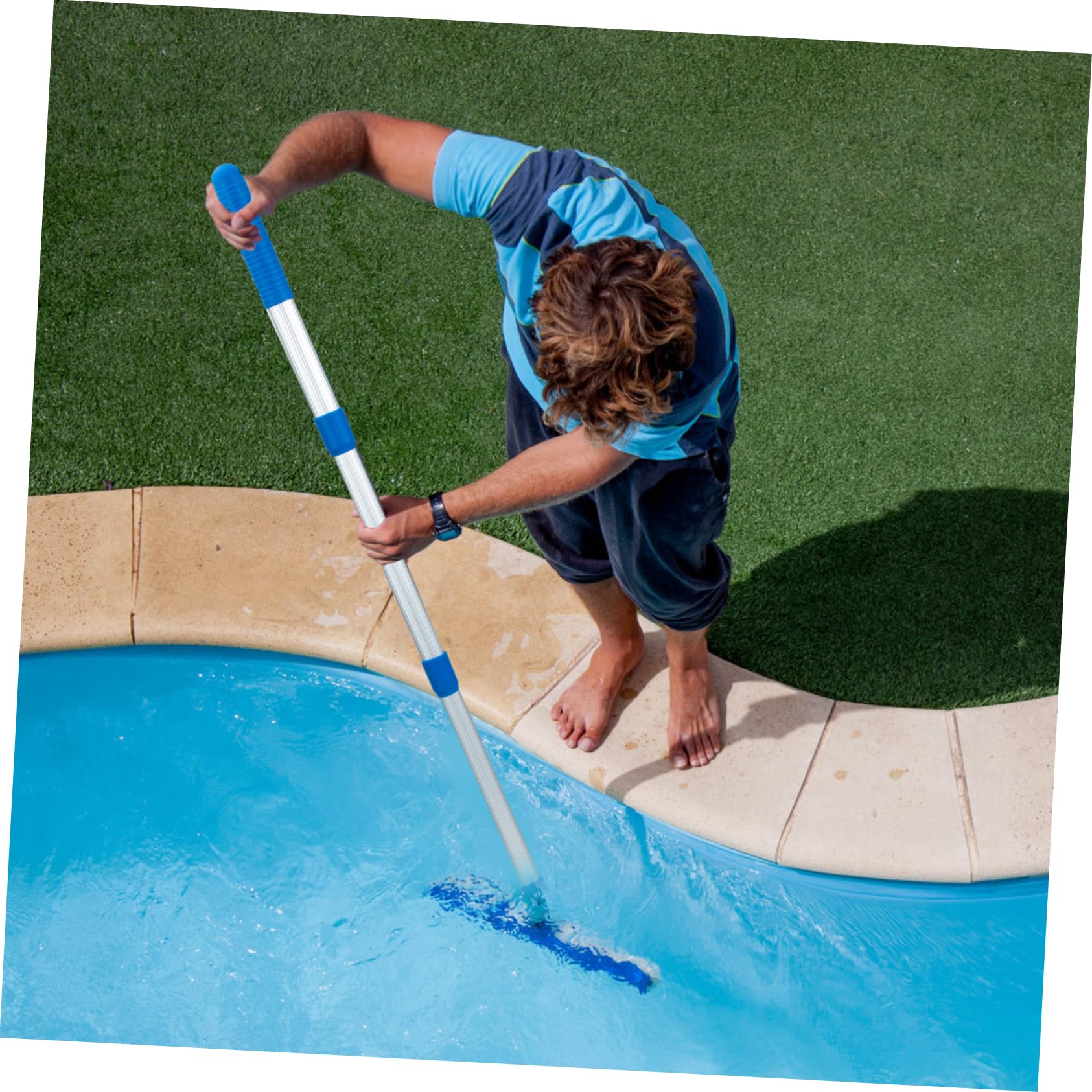 Cepillo De Limpieza De Piscinas Pértiga Cepillo para Paredes y Azulejos para Limpieza De Piscinas