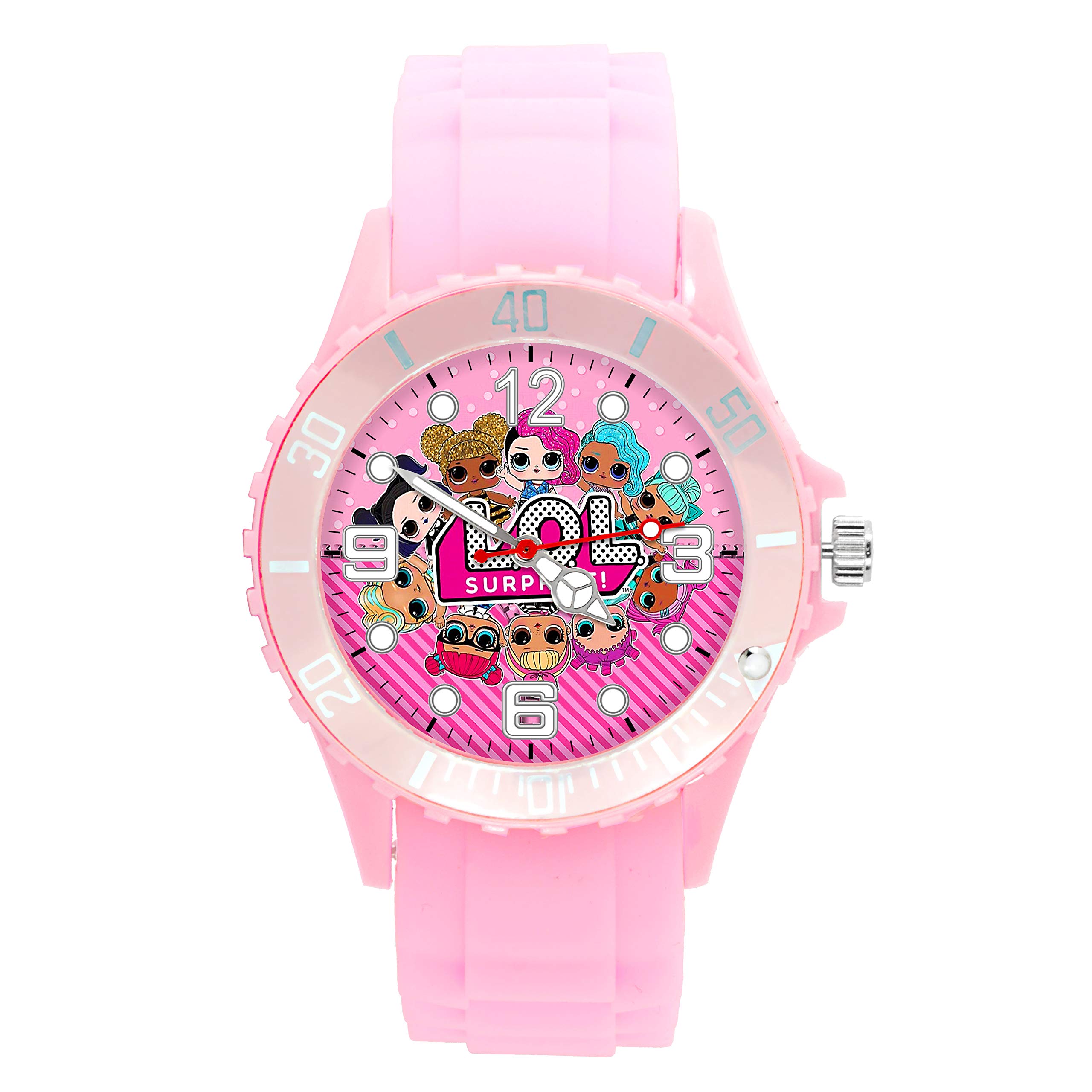 Montre en silicone rose TAPORT e2 avec cadran lisible pour passionnés
