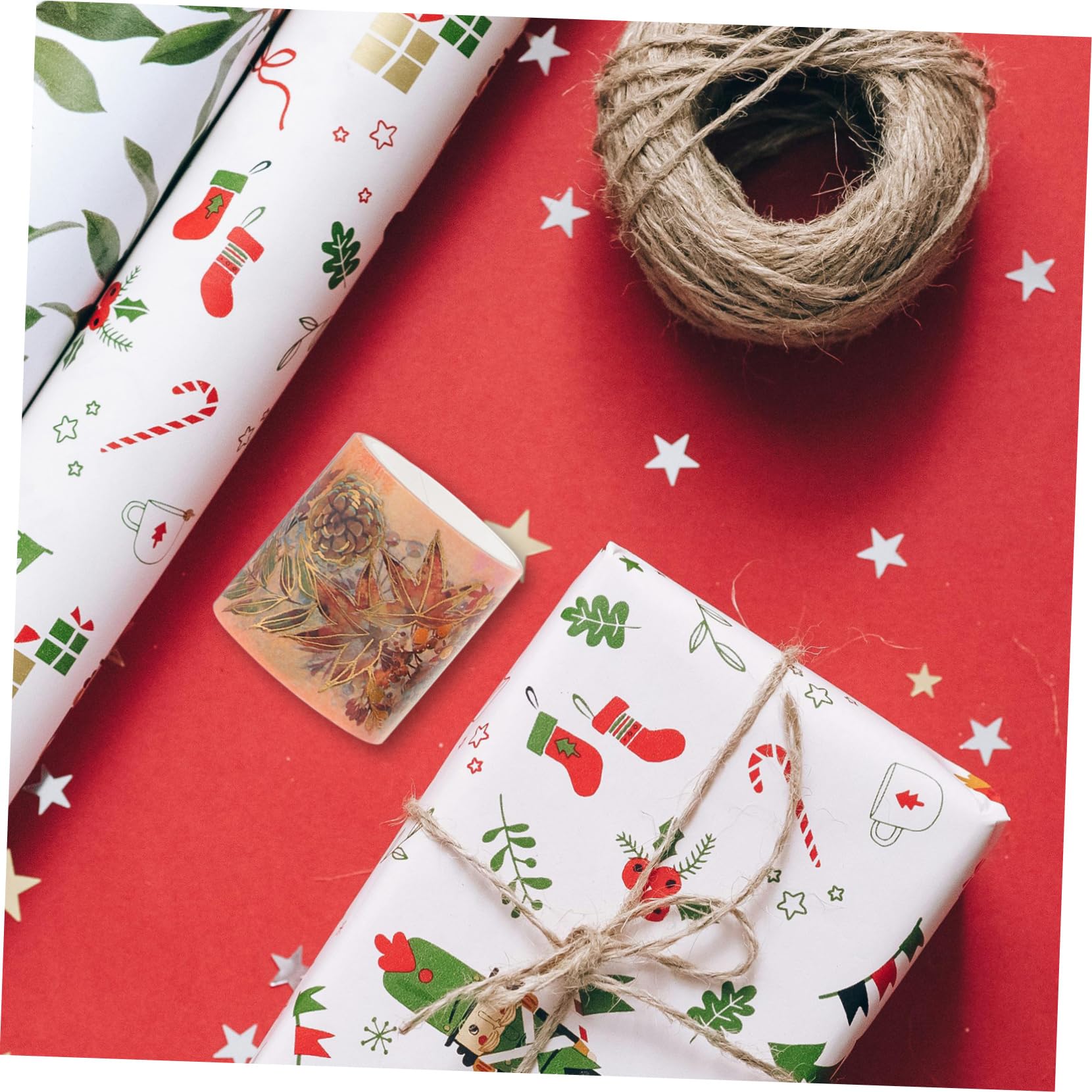 HOMSFOU 4 set Nastro Washi Carta Sottile Adesivi Per Diario Nastro Colorato Per Artigianato Nastro Da Per Scrapbooking Graziosi Accessori Per Diario Materiale Per 6 * 4