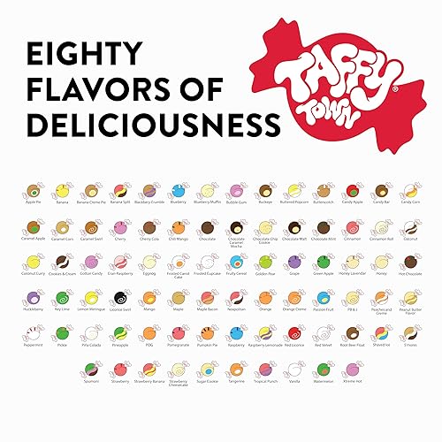 Miniatura 7 de Taffy Town Caramelo de agua salada - Galletas y crema  Caramelos gourmet  Caramelos estilo turrón  Suave y delicioso  Bocadillos Sumer  Caramelos