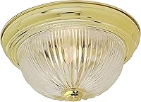 Vista 3 de NUVO SF76/610 Dos montaje empotrado ligero, níquel cepillado/vidrio acanalado claro