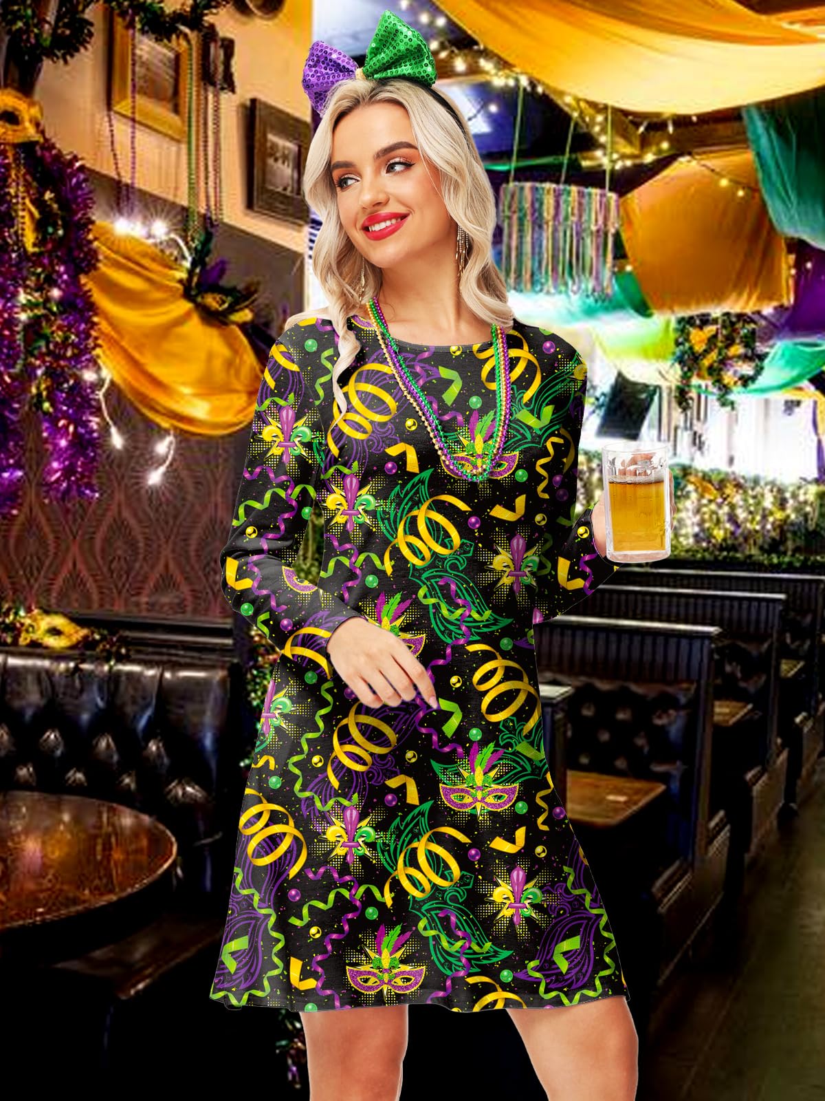 Mardi Gras Outfits For Women Party Purple Mask New — free download