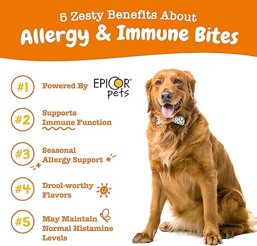 Miniatura 2 de Zesty Paws Allergy Immune Supplement for Dogs - with Omega 3 Wild Alaskan Salmon Fish Oil  EpiCor  Digestive Prebiotics  Probiotics - Anti Itch
