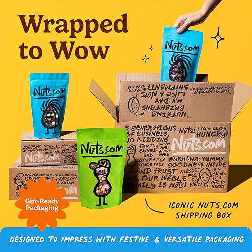 Miniatura 6 de Nuts.com - Caja de aperitivos de frutos secos y frutas secas - Surtido gourmet para invierno, día de San Valentín y regalos festivos - El paquete