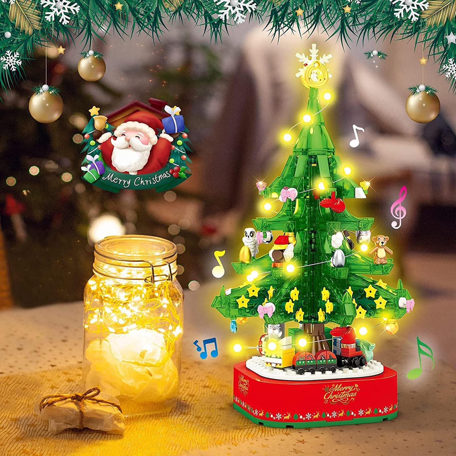 Amazon.co.jp: クリスマスツリービルディングブロック、ミュージカル