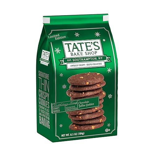Miniatura 9 de Tate's Bake Shop Galletas de caramelo de chocolate, galletas navideñas de edición limitada, bolsas de 4 a 6.5 onzas