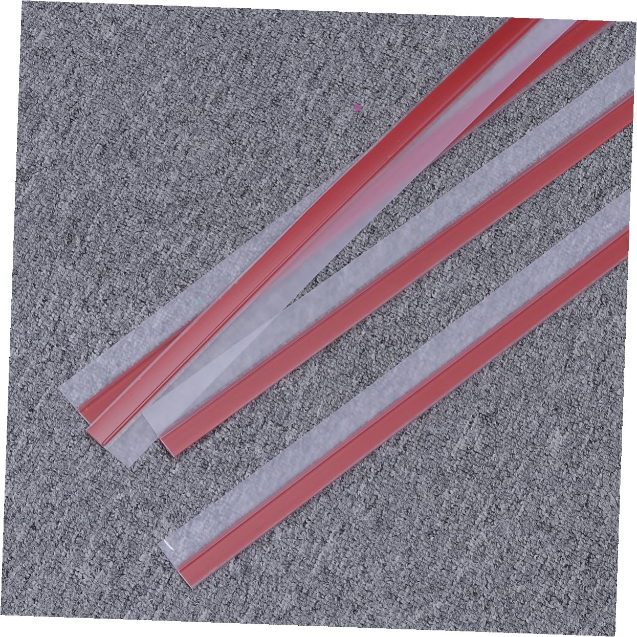 4pcs Transparent Door Draft Stopper Under Door Seal Strip Soundproof Sweep for Exterior and Interior Noise Reduction Weather Resistant