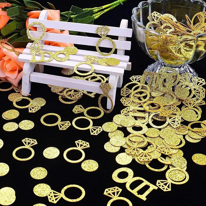 Gold Wedding Table Confetti ✨💍 Perfect for Pinterest!