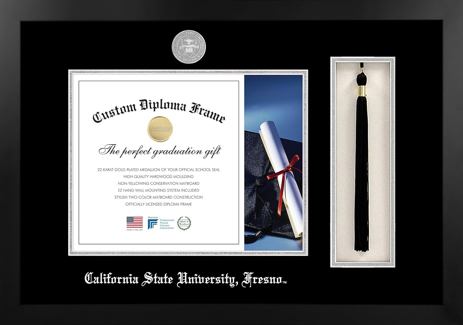 Infinity Diploma Frame, Black