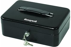 Honeywell Small Cash Box with Key: Keep Your Valuables Safe