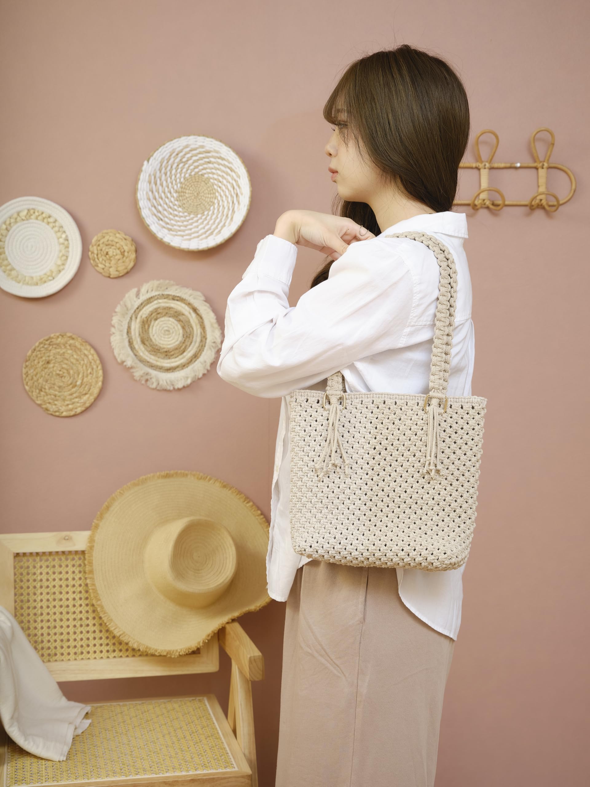 Sacs & accessoires en macramé: 20 projets tendance en pas-à-pas
