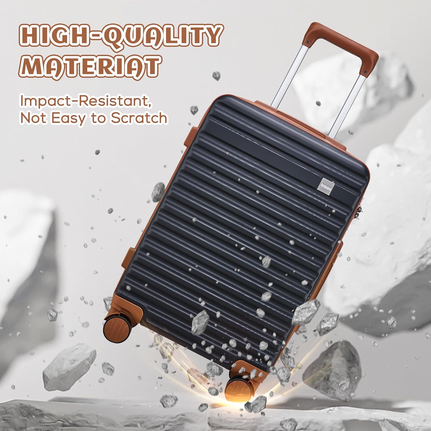 imiomo Carry on Luggage Sets,20 Inch Expandable Carry-on Suitcase with Spinner Wheels,Hard Shell Lightweight Rolling Travel Luggage with TSA Lock