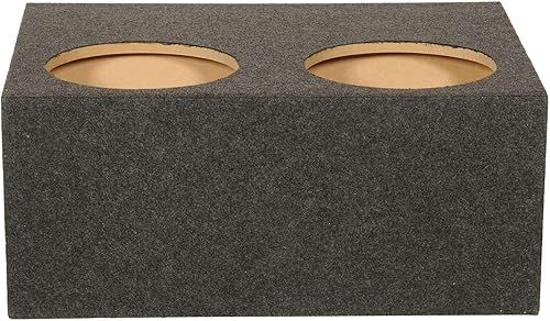 Miniatura 6 de Q Power Caja de altavoz dividida sellada de 4 agujeros de 12 pulgadas (2 unidades)