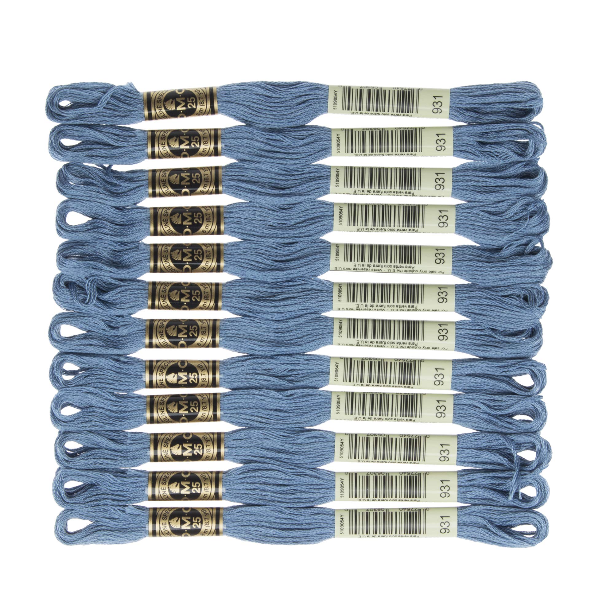DMC 6-Strand Embroidery Cotton Floss, Medium Antique Blue