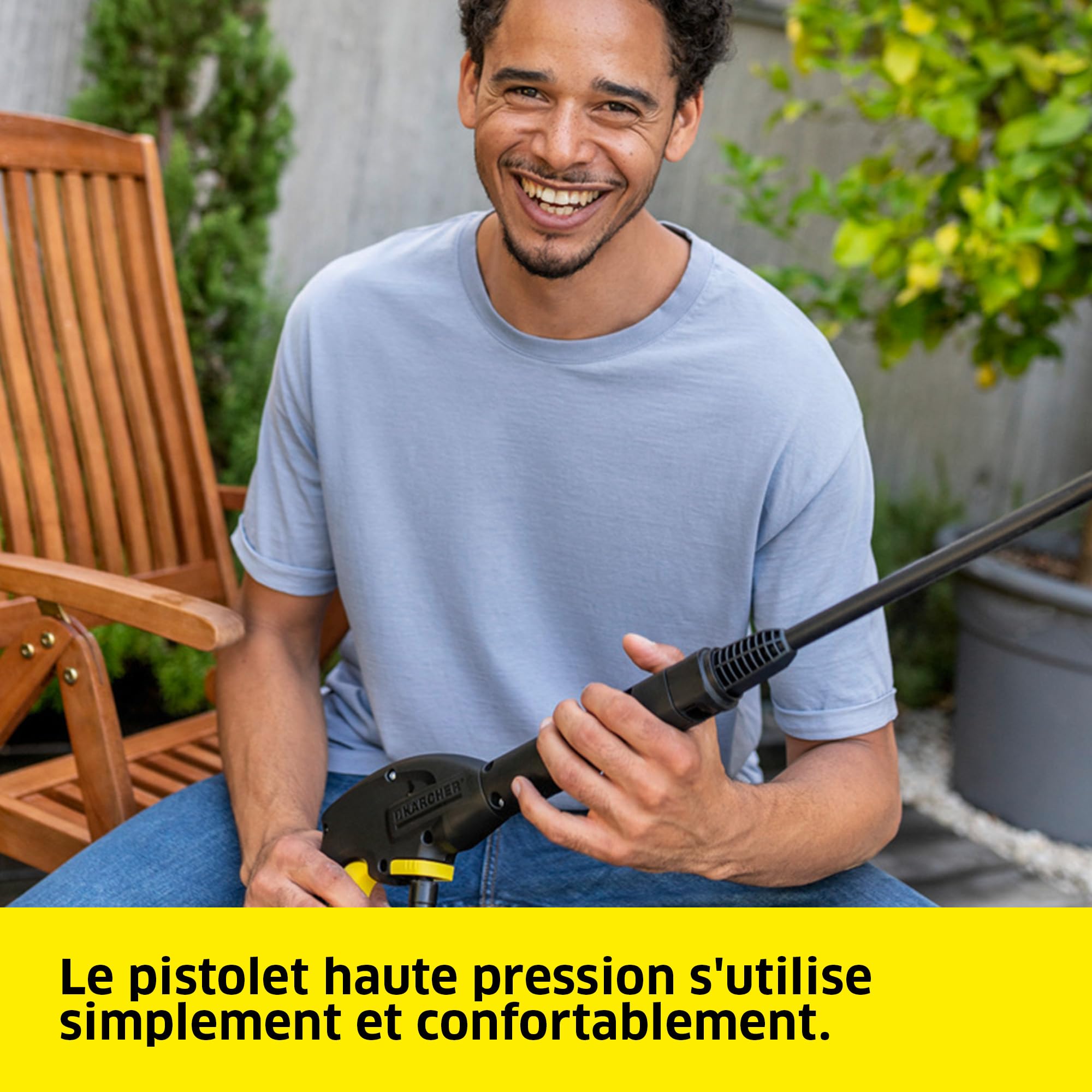 Kärcher Nettoyeur Haute Pression K 3 FJ Home, Pression : max. 120 bar, Débit : 380 l/h, Surface : 25 m²/h, Poids : 4,3 kg, Pistolet Haute Pression, Rotabuse, Lance Vario Power, Buse à Mousse, Home Kit