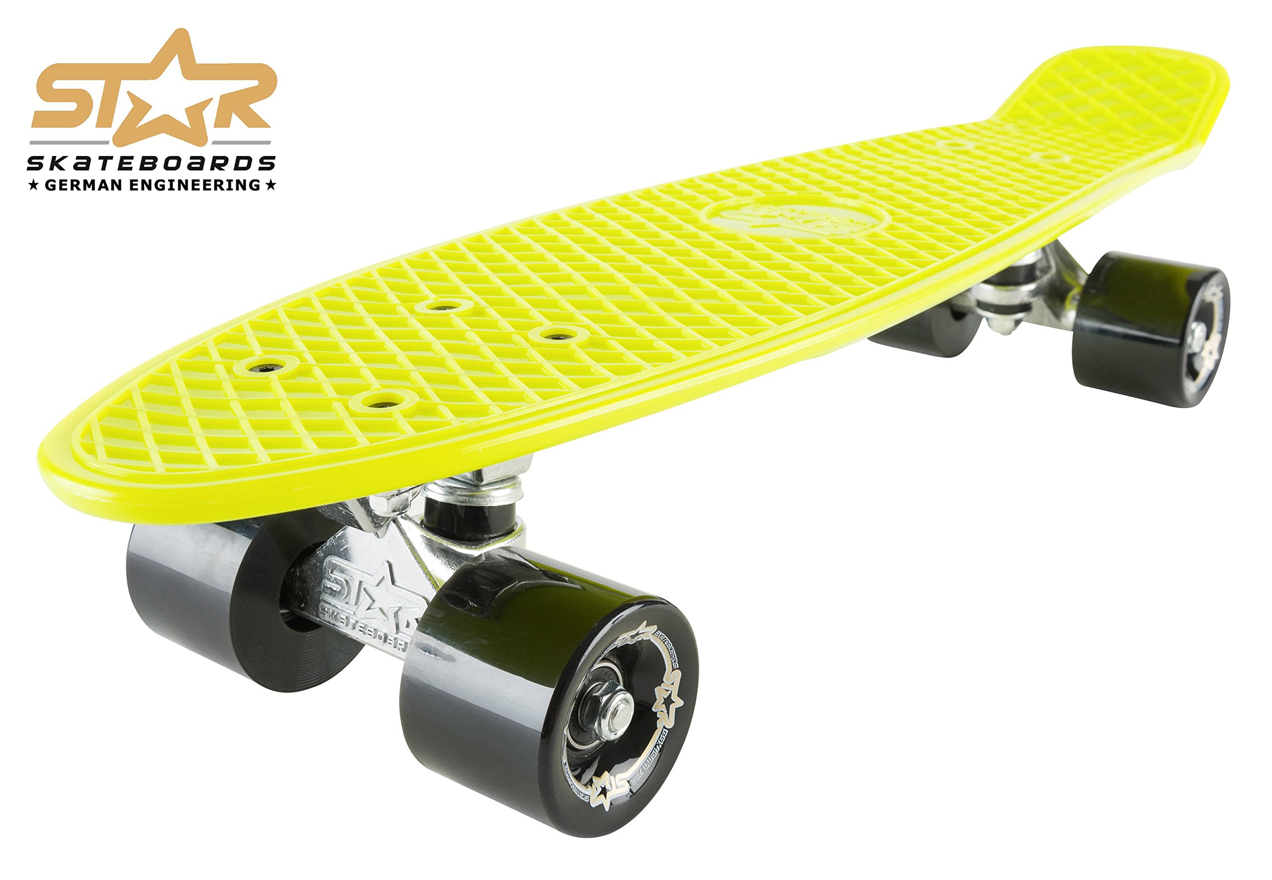 STAR-SKATEBOARDS Vintage Cruiser Board 22" Diamond Class – Skate Enfant Et Adulte Jusqu'à 100 Kg