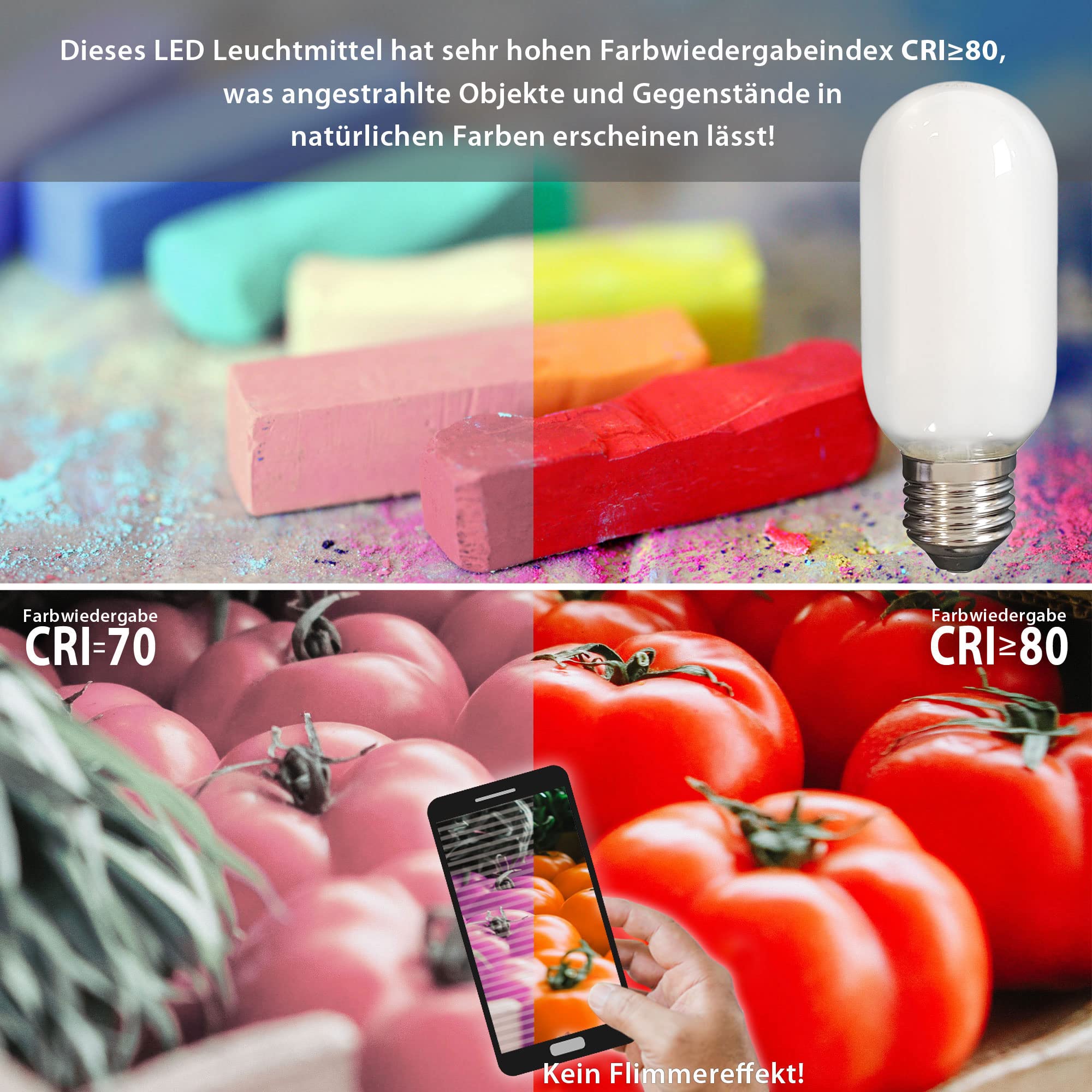 Maxkomfort LED Leuchtmittel E27 10W T45 Matt Filament - 10er Sets (10 Watt Matt, Neutralweiß)