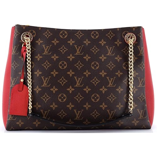 Louis Vuitton, Pre-Loved Surene Handbag Monogram Canvas with Leather MM, Red