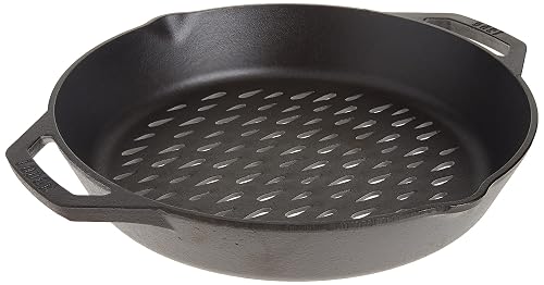 Lodge Pre-Seasoned Cast Iron Round Grilling Basket 12 Inch