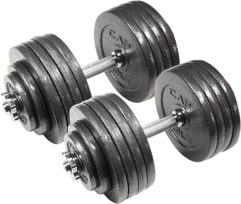 Cap Barbell 200-Pound Adjustable Dumbbell Weight Set