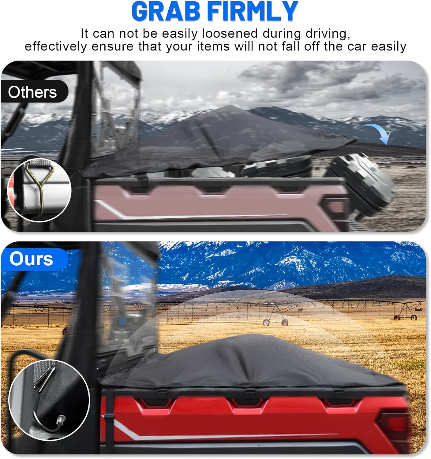 UTV Ranger Gun Rack and Ranger Cargo Bed Tonneau Cover