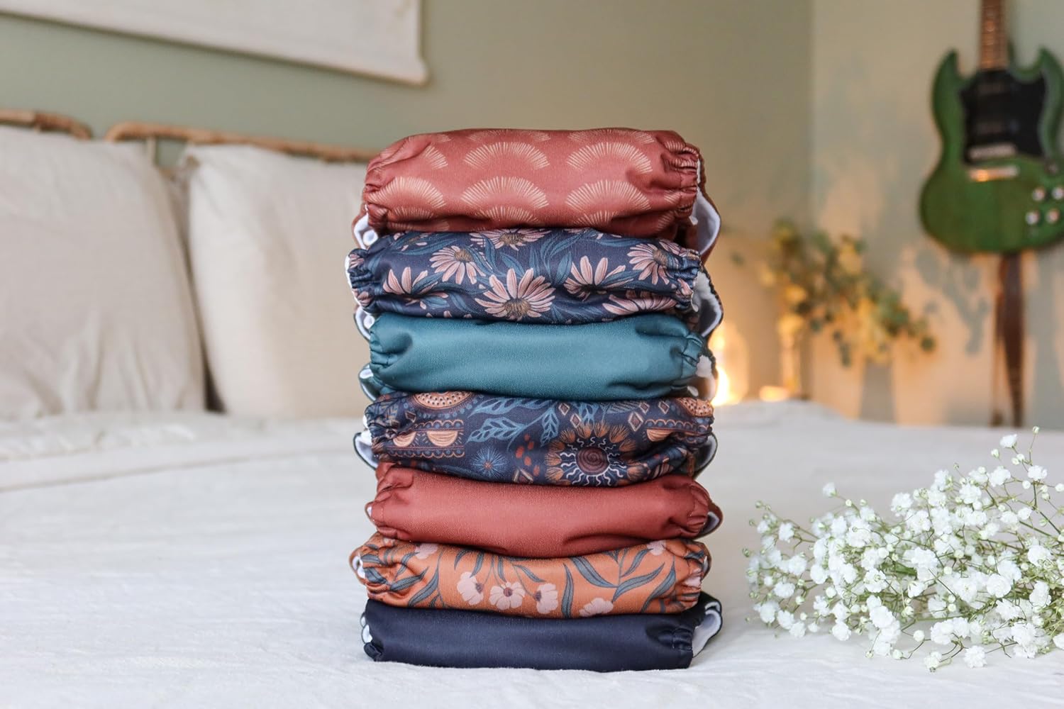Nora's Nursery Cloth Diapers + 7 Pack Inserts with Snap