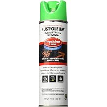 Rust-Oleum 203032 M1800 System Precision Line Inverted Marking Spray Paint, 17-Ounce, Fluorescent Green