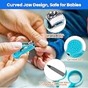 Kidology Baby Care Kit – 10-in-1 Newborn Grooming & Health Set for Infants – Baby Nail Clippers, Hair Brush, Comb, Nasal Aspirator & More – BPA-Free, Safe for 0+ Months (Blue) gallery image