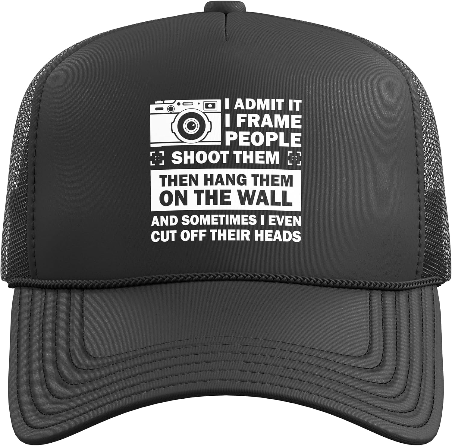 Funny Photographer Gift for Men Women Cool Photography Joke Trucker Hat with Adjustable Mesh Back image 2