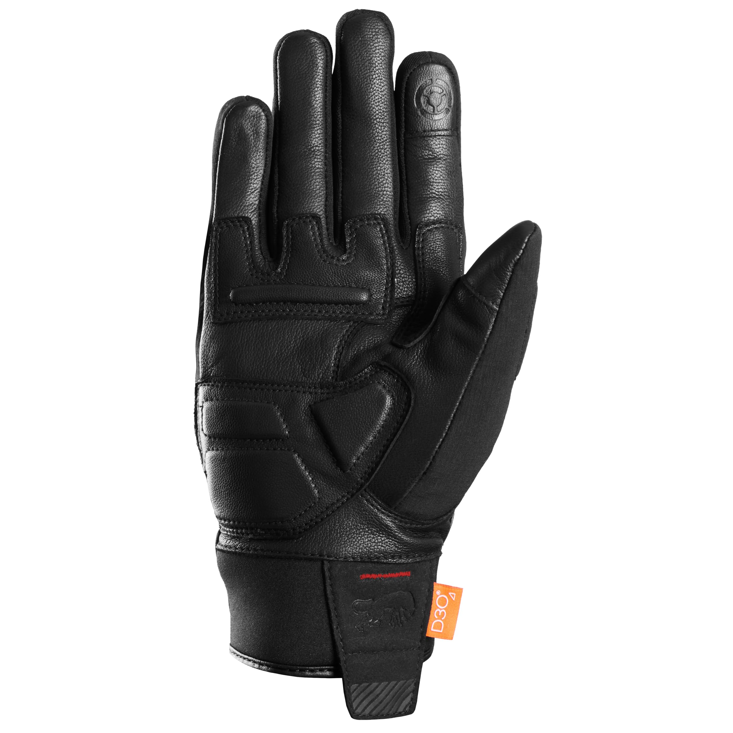 Furygan Jet All Seasons D3O Evo - Gants Moto Homme - Cuir de chèvre - Tactile - Toutes Saisons - 100% Waterproof- Doublure Respirante et Thermique