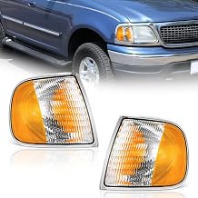 WEELMOTO Signal Lights Replacement for 1997-2003 F150 / 1997-2002 Ford Expedition / 1998-1999 F250 Parking Turn Signal Marker Light Left+Right Pair Does NOT fit models produced before July 1996