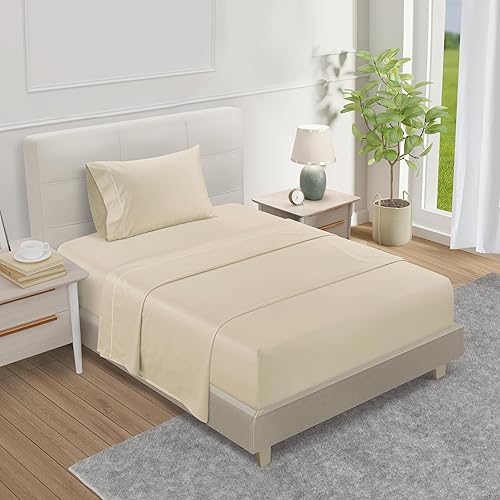 Miniatura 47 de Juego de sábanas 100% de algodón egipcio, tamaño Queen, juego de sábanas de bolsillo profundo, sábanas de algodón de 800 hilos, naturalmente