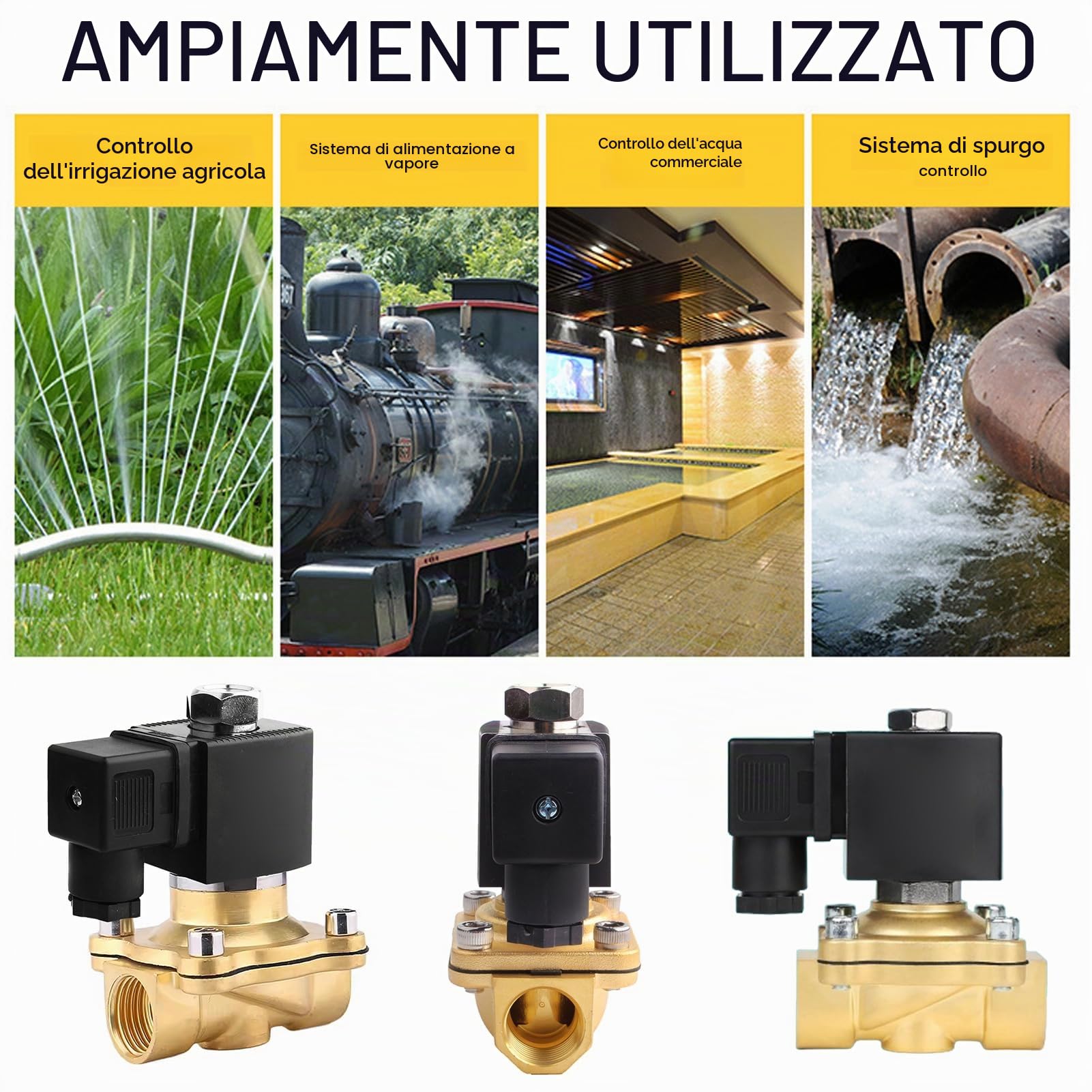Électrovanne en laiton,1/2" 220 V en Électrovanne,Solenoid Valve magnétique en laiton,électrovanne électrique en laiton,Laiton Electrique Électrovanne,Laiton Électrovanne Magnétique Électrique