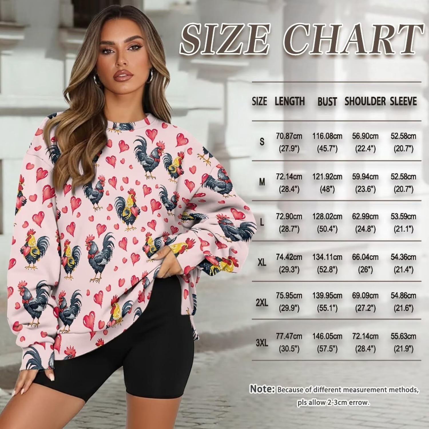 Renewold Womens Fashion Sweatshirts Women's Fashion Hoodie Sweatshirts with Pockets Loose Crew Neck Pullover Casual Tops