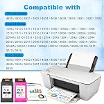 Cartouche d'encre 61XL noire et couleur de remplacement pour cartouches d'encre HP 61 compatible avec HP Envy 4500, Ink 5530, 5534, DeskJet 1000, 1010, 2540, 3050, OfficeJet 4630, 4635 (1 noire, 1 tri-couleur)