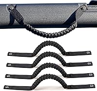Vista 23 de Asas de Agarre para Barra Antivuelco para Ford Bronco 2021 2022 2023 2024 2025 de 2 Puertas 4 Puertas Accesorios Mango de Agarre de Paracord, Sin