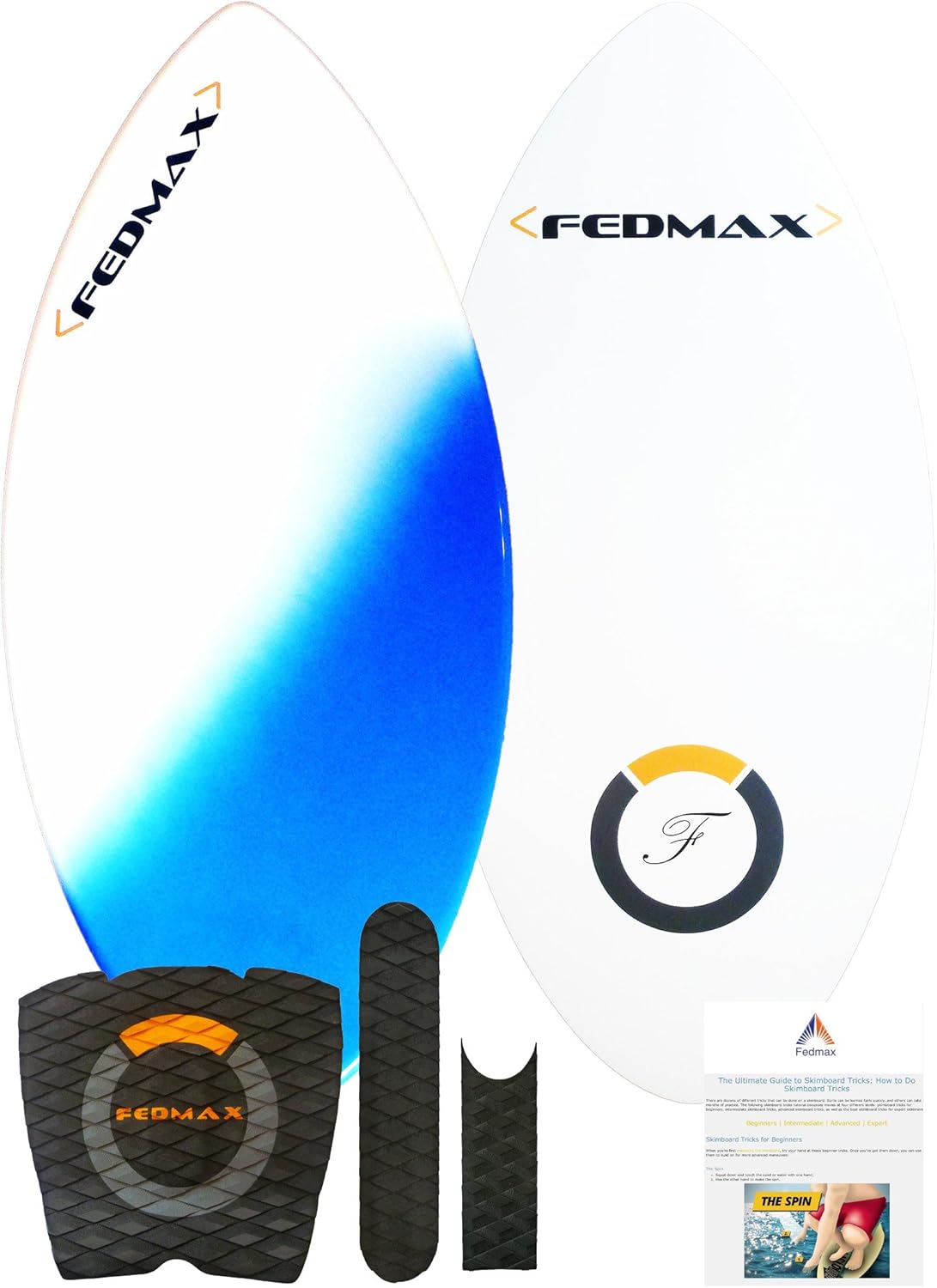 Fedmax Skimboard, Fiberglass/Carbon Fiber Hybrid, 50lbs