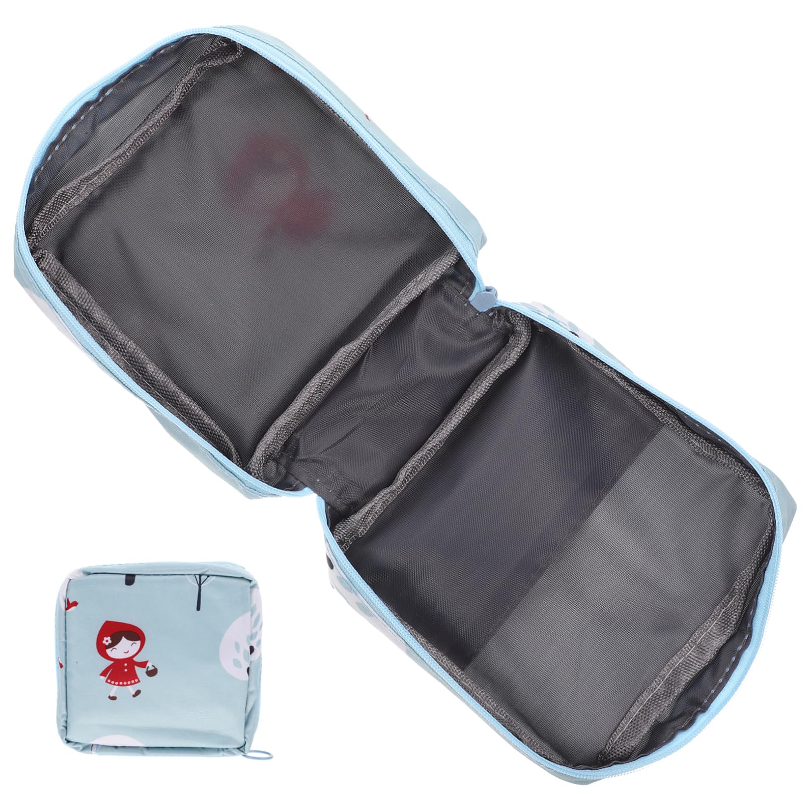 Sanitary Hold Bag Period Pouch for Girls Compact Sanitary Napkin Storage Reusable Zipper