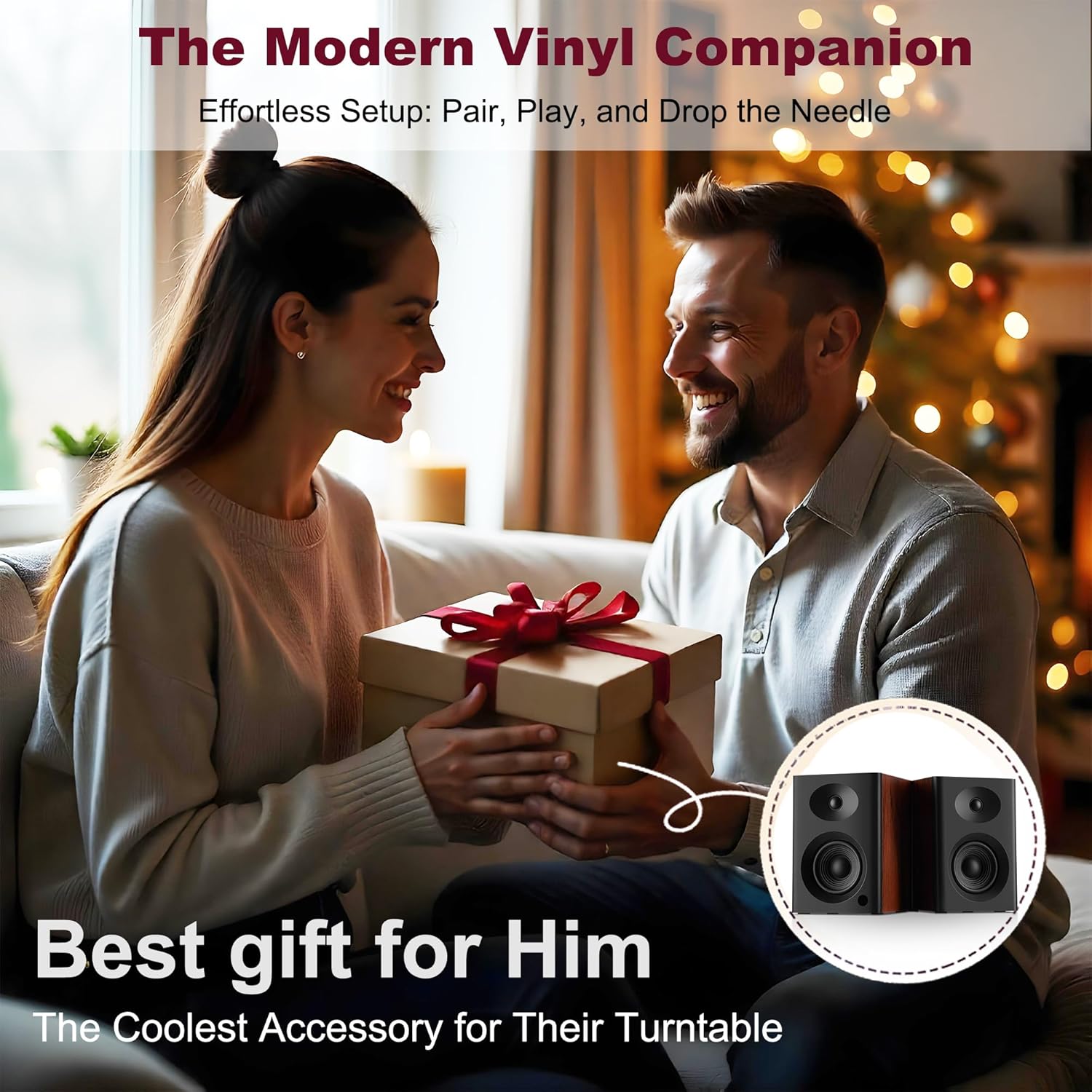 Computer Speakers for Desktop PC, 4 inches 80 Watts Computer Speaker with Bass, HiFi Audio for Gaming, Monitors, Laptop, TV, Gaming & Record Player, Gifts, Walnut Pair - Image 8