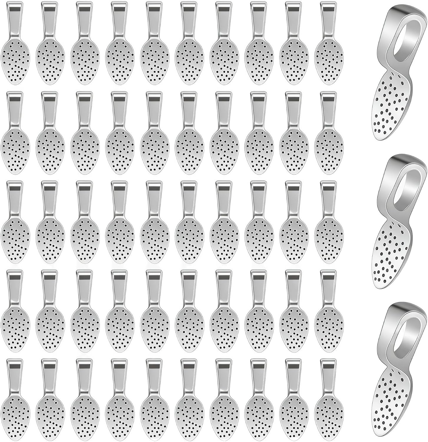 100 PCS for Jewelry Making Projects – Includes 100 silver plated jewelry bails, giving you a practical quantity for pendant making, earring designs, necklace assembly, and everyday DIY craft projects.