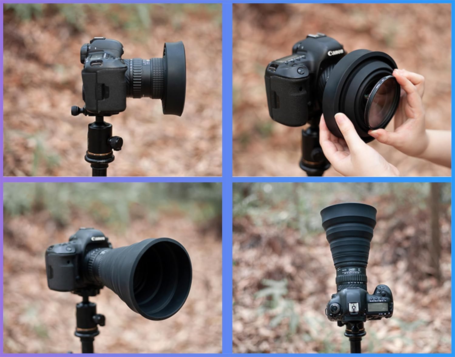 Universal Lens Hood - Fits 99% of Lenses, Element Proof, Lifetime Coverage | Fits 99% of Lenses, Element Proof, Lifetime Coverage (M(72-112mm) (M Size (72-112mm))