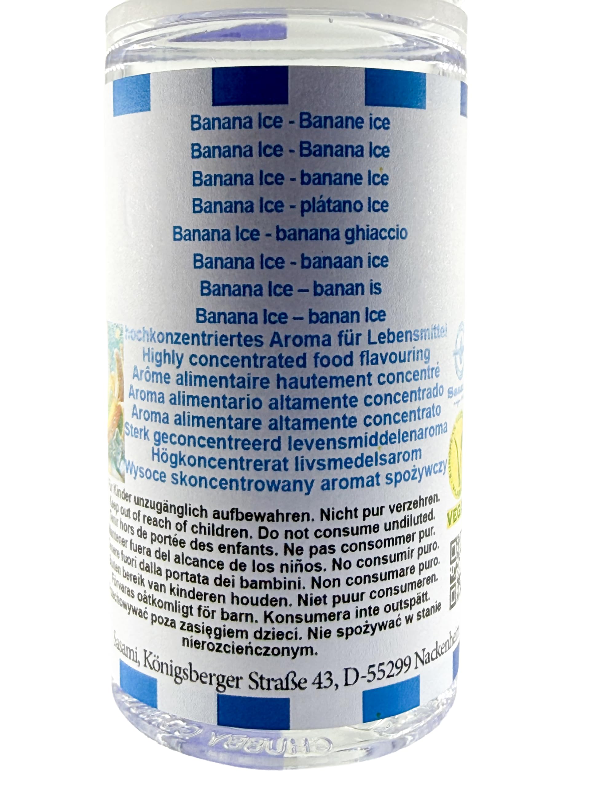 Banana Ice - banana ghiaccio aroma concentrato - vegano - Sasami - 100ml